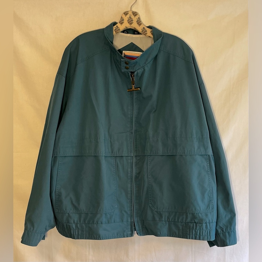 MIGHTY MAC TEAL Green Blue Zip Up Jacket